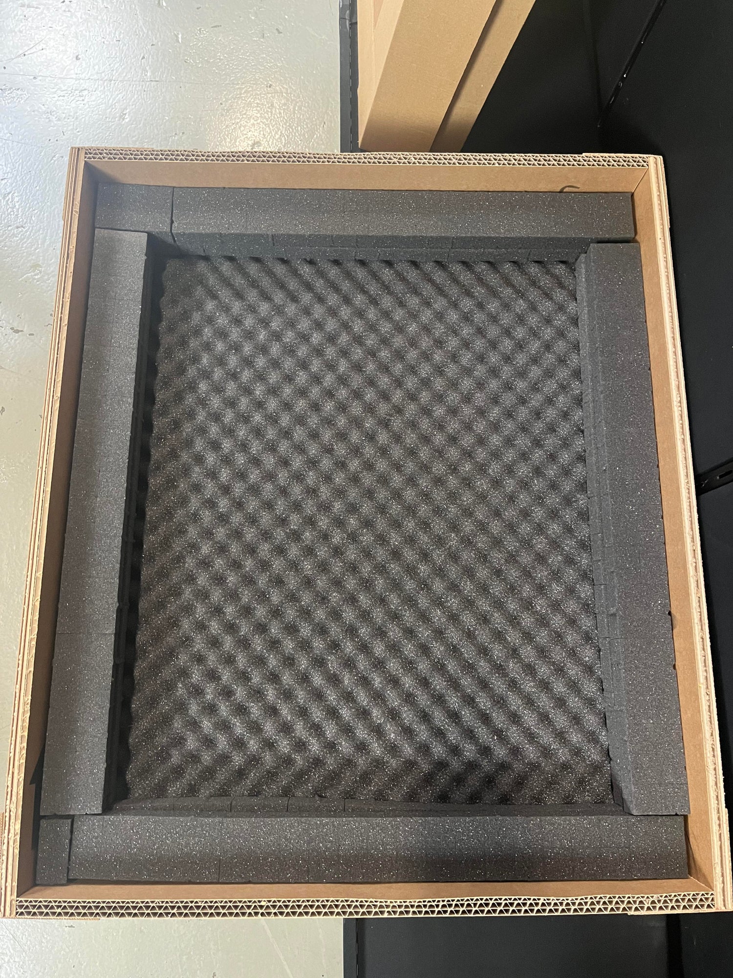 emballage sur mesure tableaux lours dore