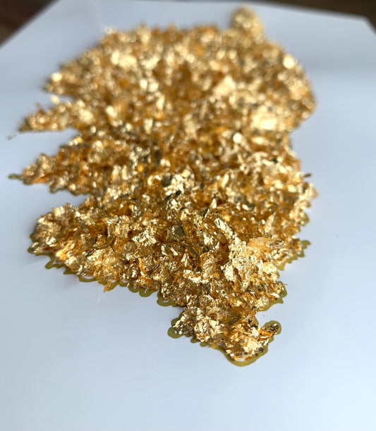 Corsica - Tableau avec des feuilles dorées fait par L'ours Doré